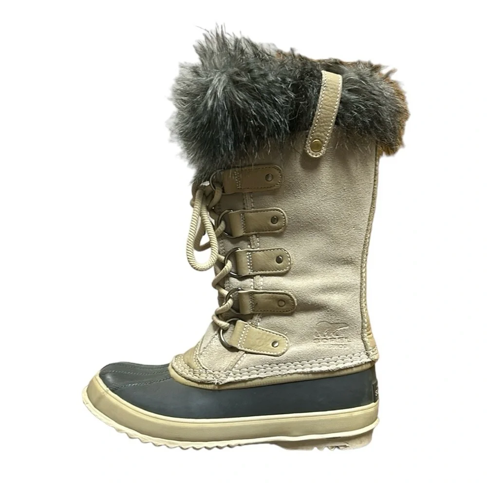 Sorel‎ Joan of Arctic Boots Women’s 7 Waterproof Warm Winter Outdoors in Oatmeal